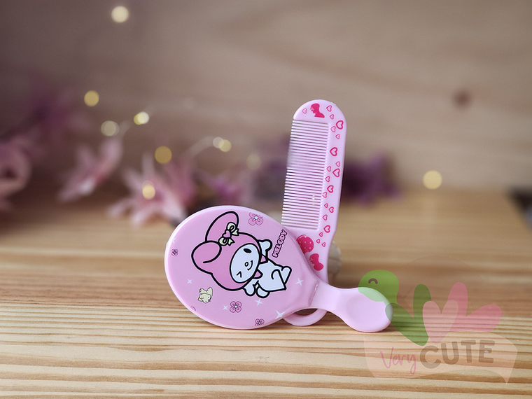 Set Peine y Espejo Niñita - Diseños Personajes Sanrio 2