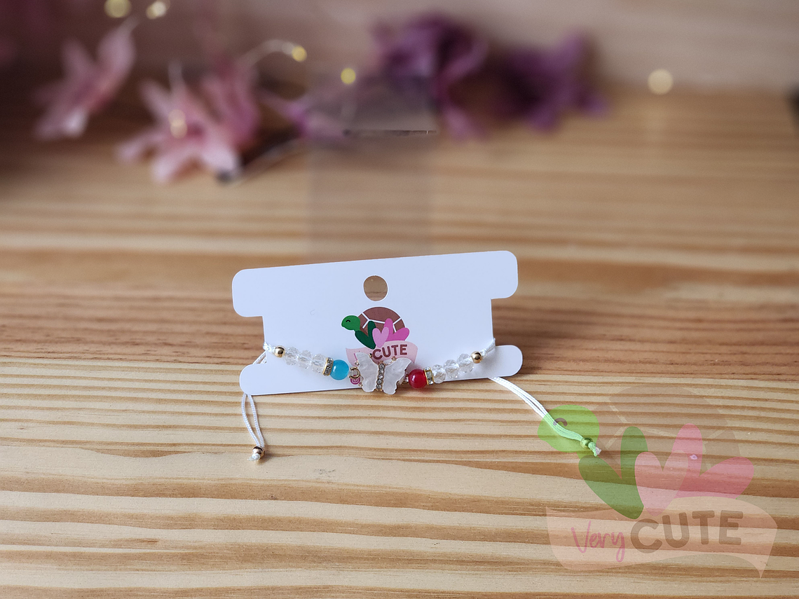 Pulsera Cordón Mariposa - Varios Colores 2