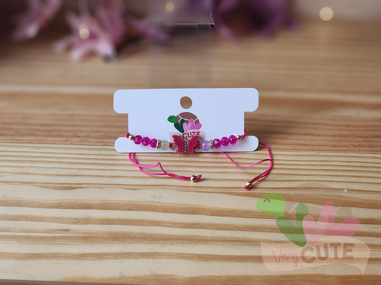 Pulsera Cordón Mariposa - Varios Colores 1