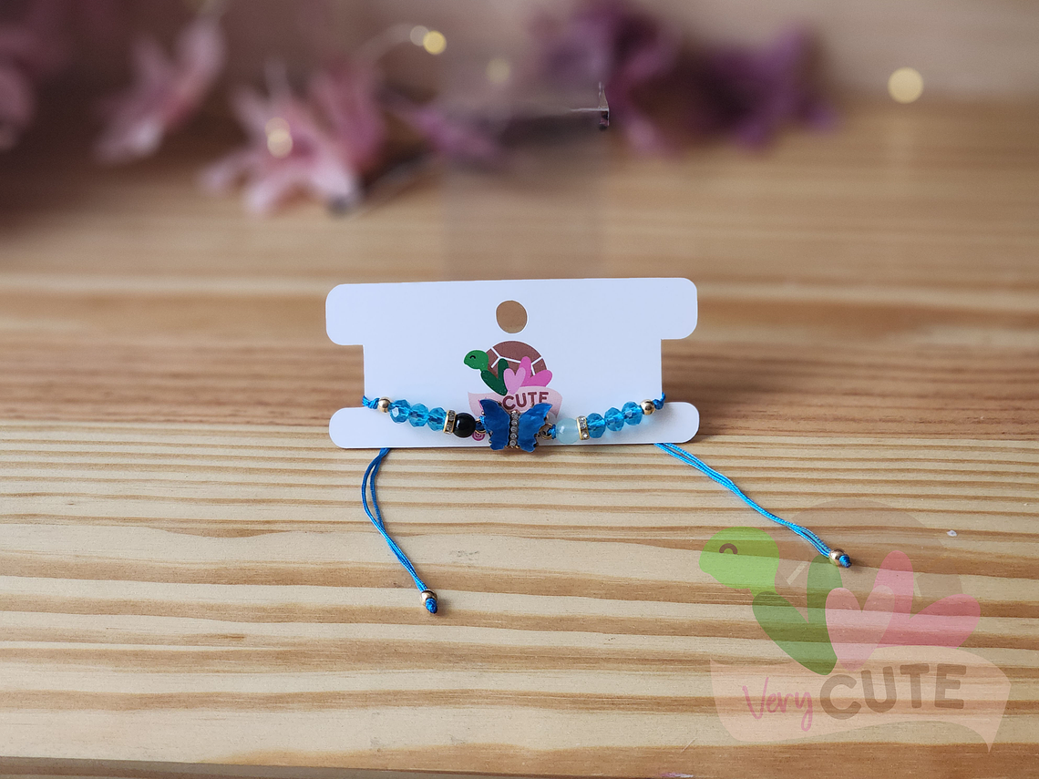 Pulsera Cordón Mariposa - Varios Colores 3