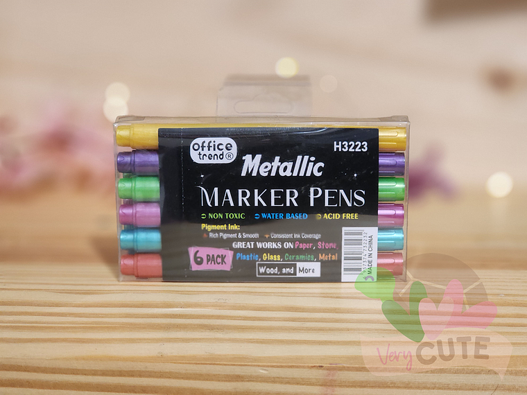 Marcadores Metálicos - 6 Colores 1
