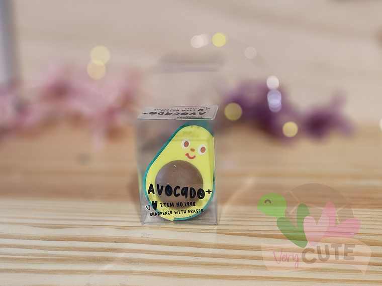 Sacapunta 3D Palta con Goma de Borrar 2