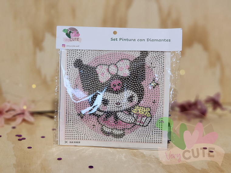 Set Pintura con Diamantes Sin Marco - Kuromi 3