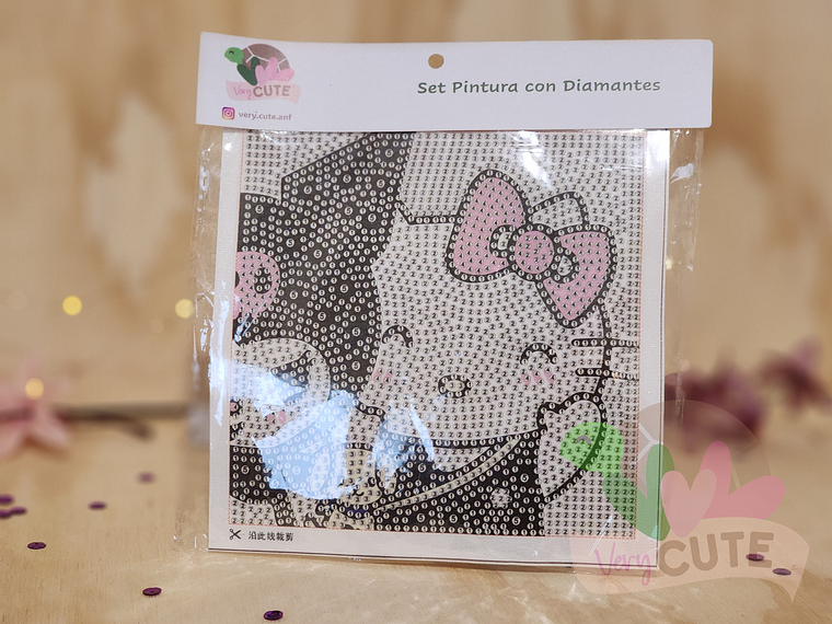 Set Pintura con Diamantes Sin Marco - Hello Kitty 1