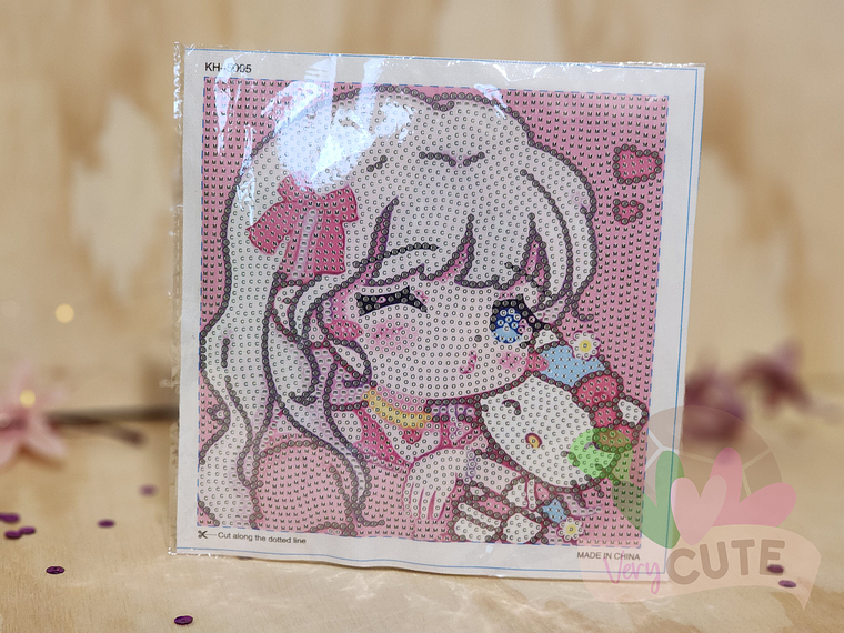 Set Pintura con Diamantes Sin Marco - Chicas y Sanrio 1