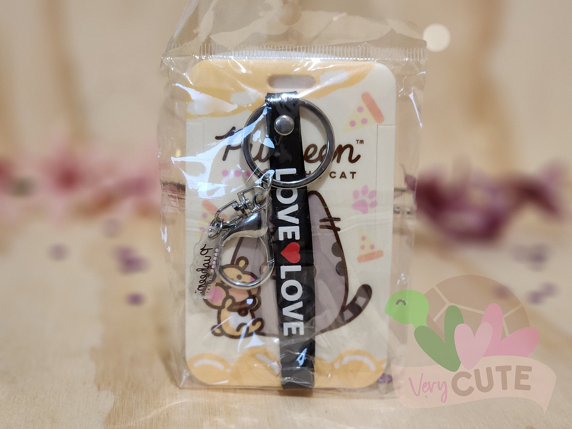 Porta Credencial + Llavero - Pusheen 2