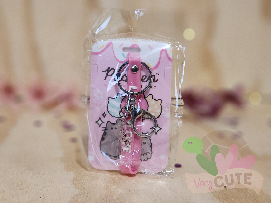 Porta Credencial + Llavero - Pusheen 4
