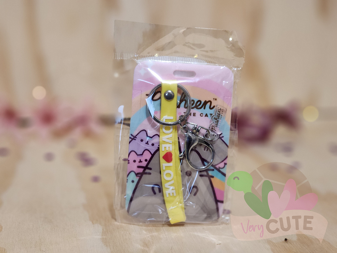 Porta Credencial + Llavero - Pusheen 1