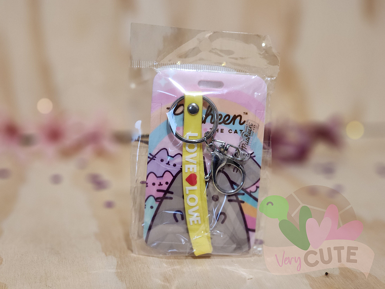 Porta Credencial + Llavero - Pusheen 1