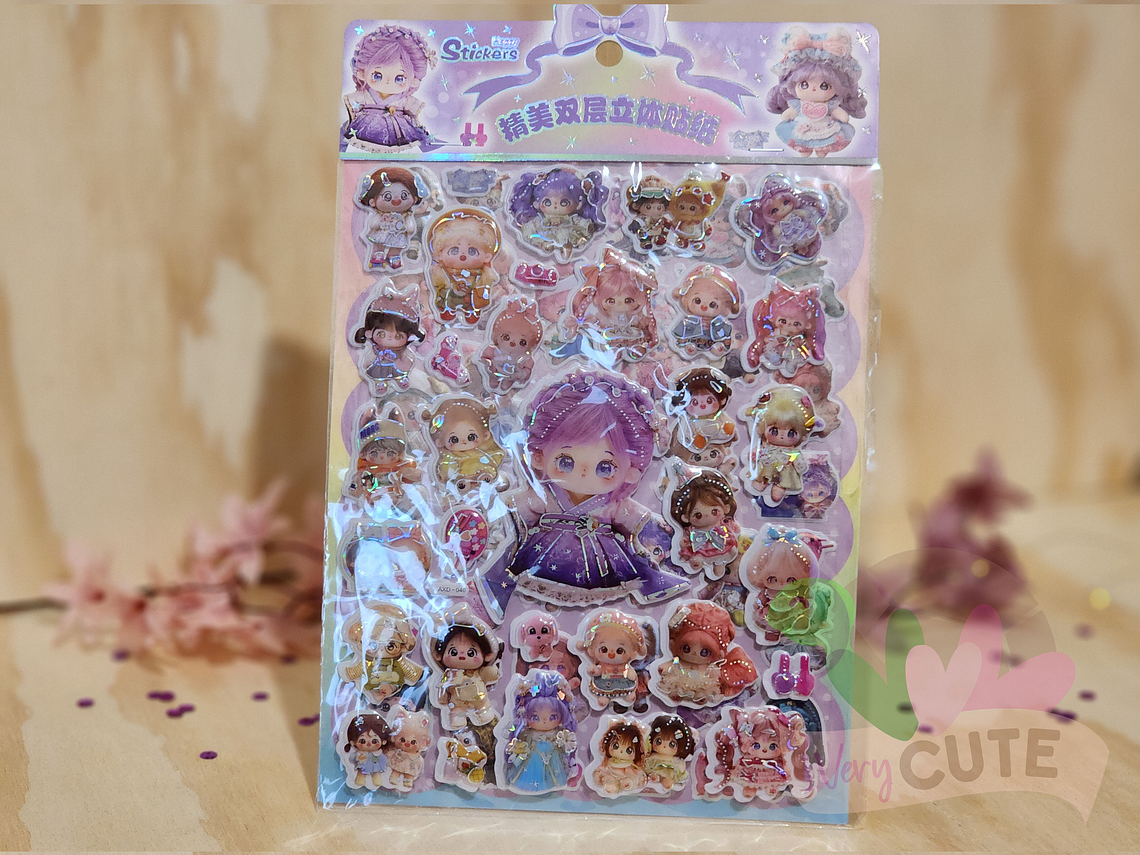Sticker Muñeca Kawaii 1