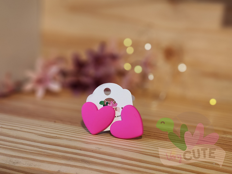 Aros Corazón Engomado Grande 4