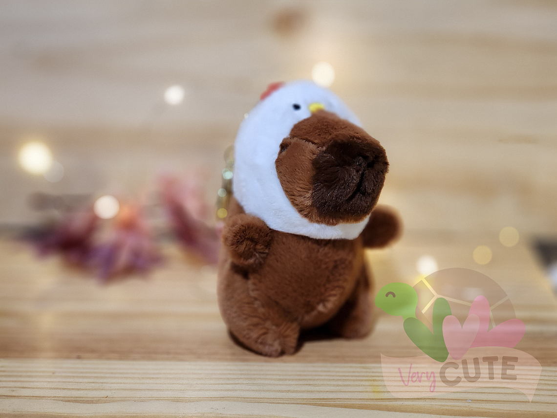 Llavero Peluche Capybara - Gorros Animales 1