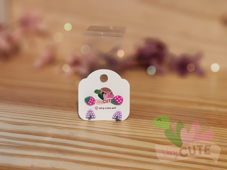 Set Dos Pares Aros Fruta 2