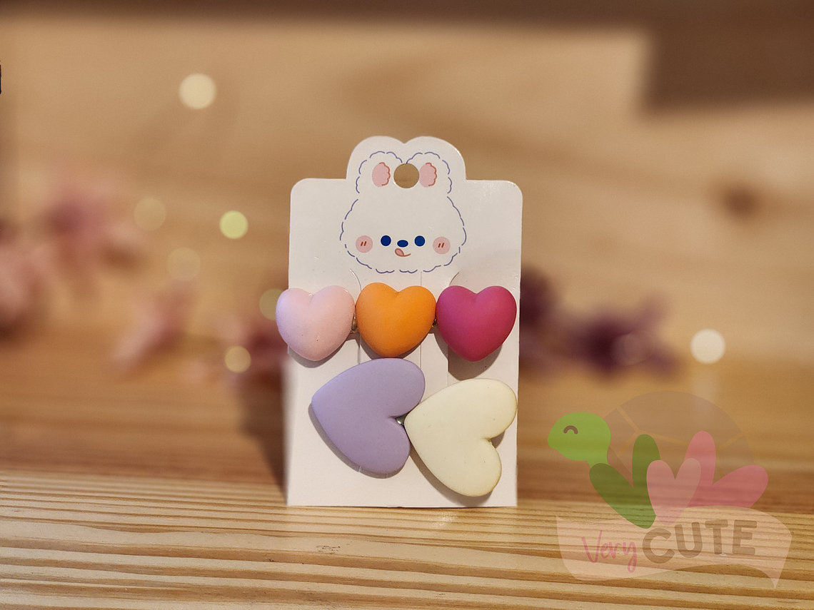 Set 2 Pinches Corazón 1