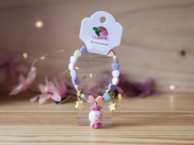 Pulsera Niña Corazones y Caramelo 1