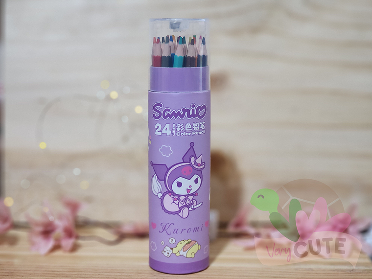 Set de 24 Lapices de Colores con Estuche Personajes Sanrio 3
