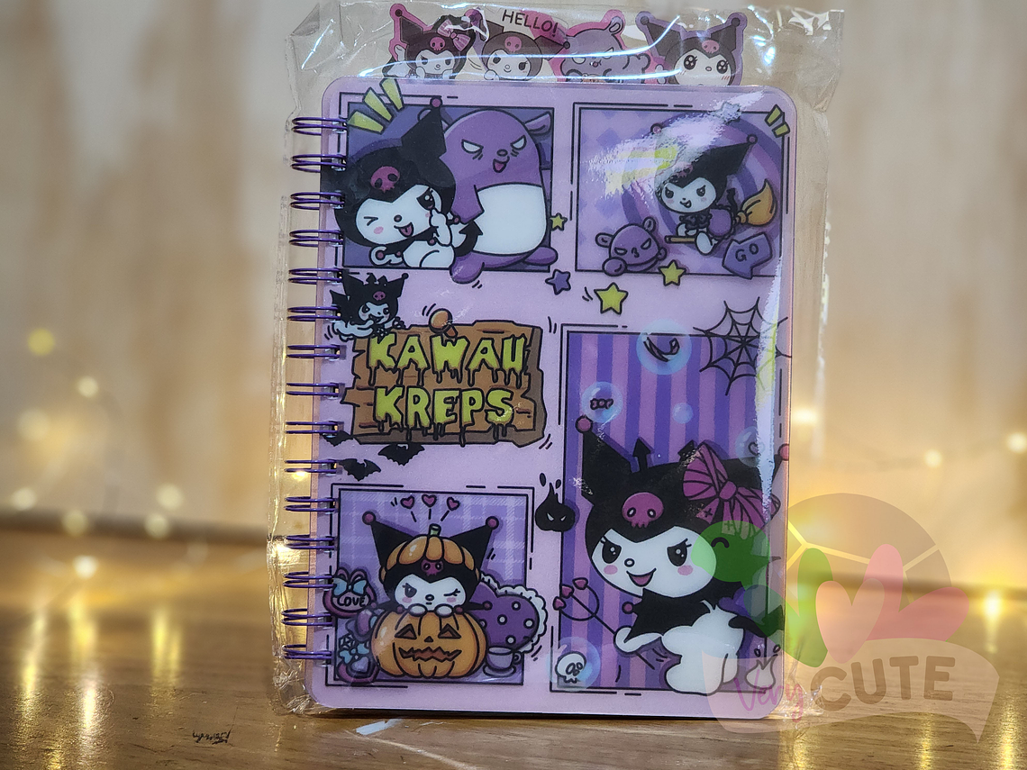 Libreta Argollada con Separadores - Kuromi 2