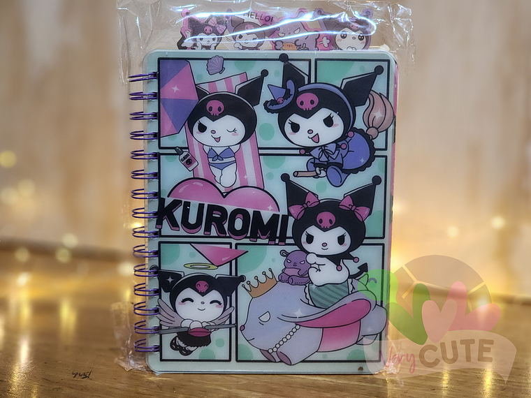 Libreta Argollada con Separadores - Kuromi 3