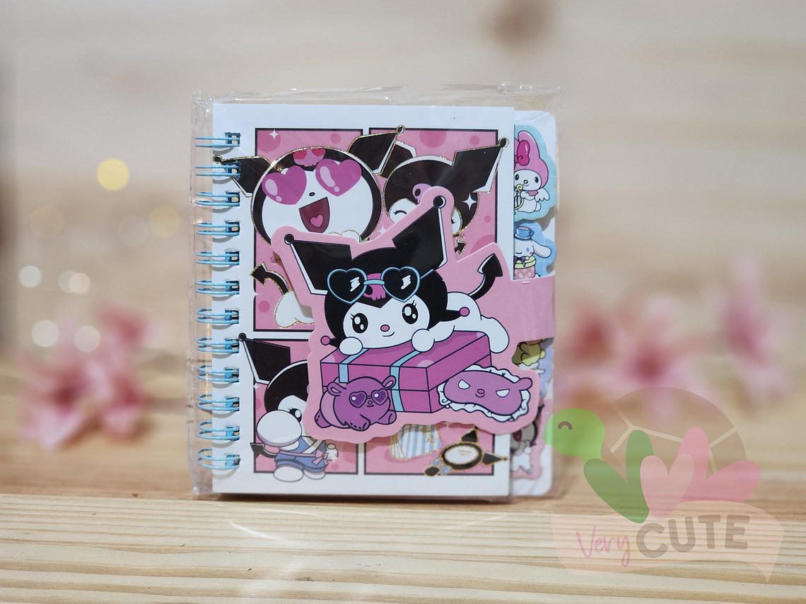 Mini Libreta Con broche - Personajes Sanrio 2