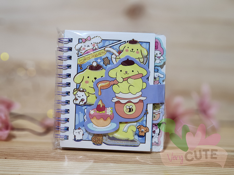 Mini Libreta Con broche - Personajes Sanrio 4