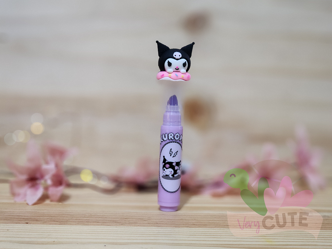 Destacador Fluorecente con Tapa de personajes Sanrio 2