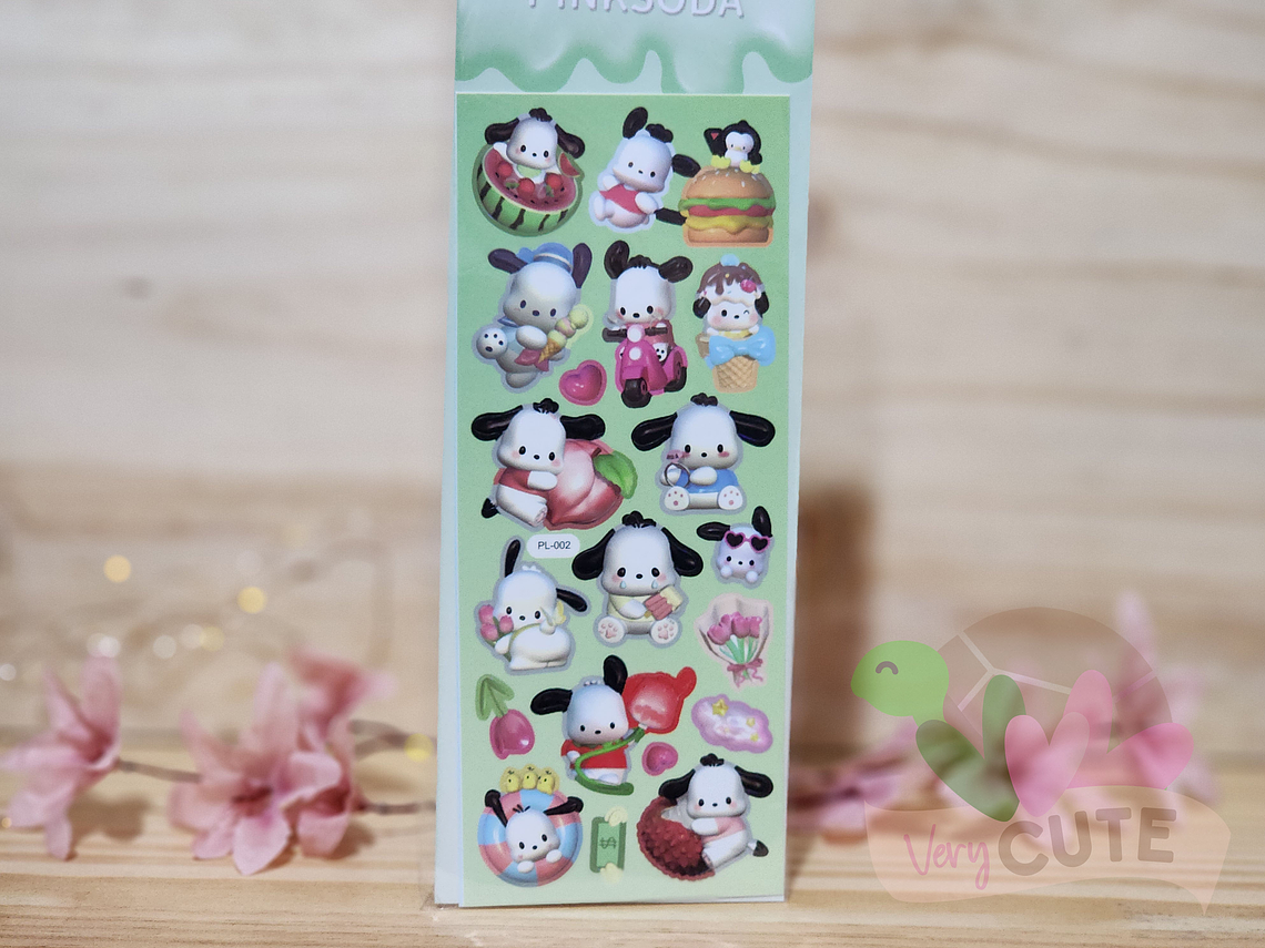 Lamina de Stickers Personajes Sanrio 1