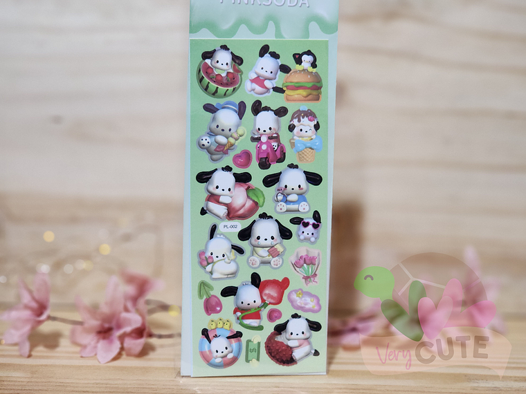 Lamina de Stickers Personajes Sanrio 1