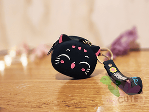 Llavero Monedero Gato Kawaii