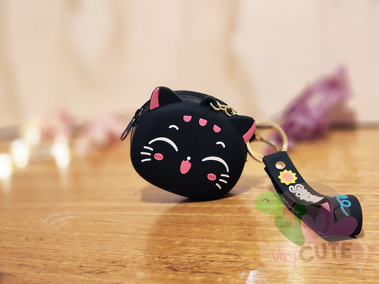 Llavero Monedero Gato Kawaii 1
