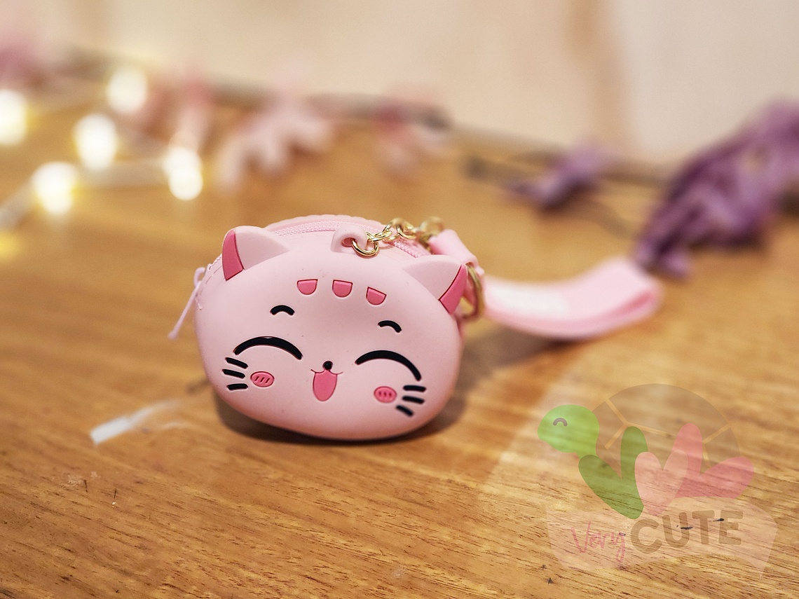 Llavero Monedero Gato Kawaii 3