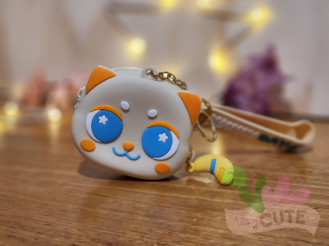  Llavero Monedero Gato Kawaii - Ojos Grandes 2