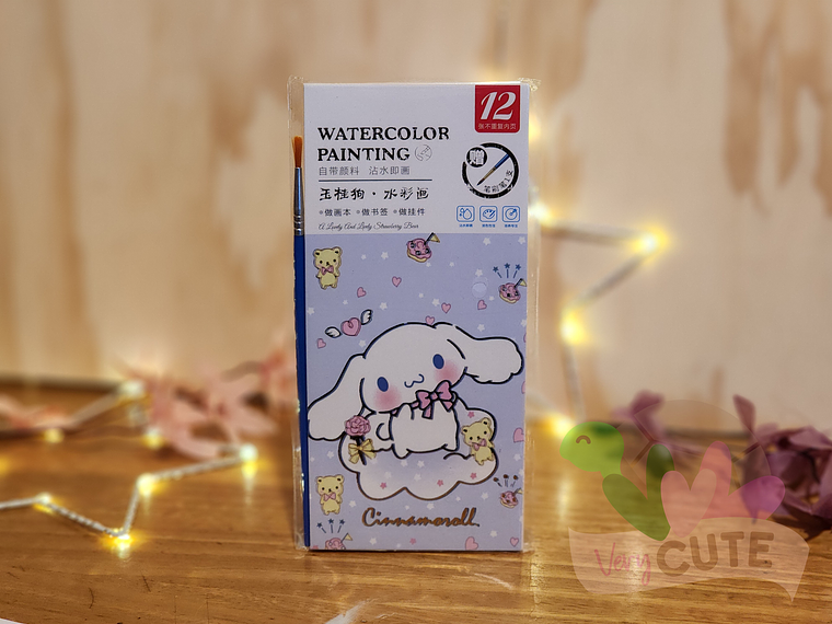 Libro Pintar Acuarela - Personajes Sanrio 1