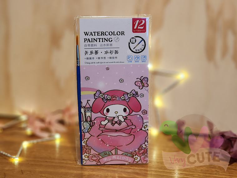 Libro Pintar Acuarela - Personajes Sanrio 3