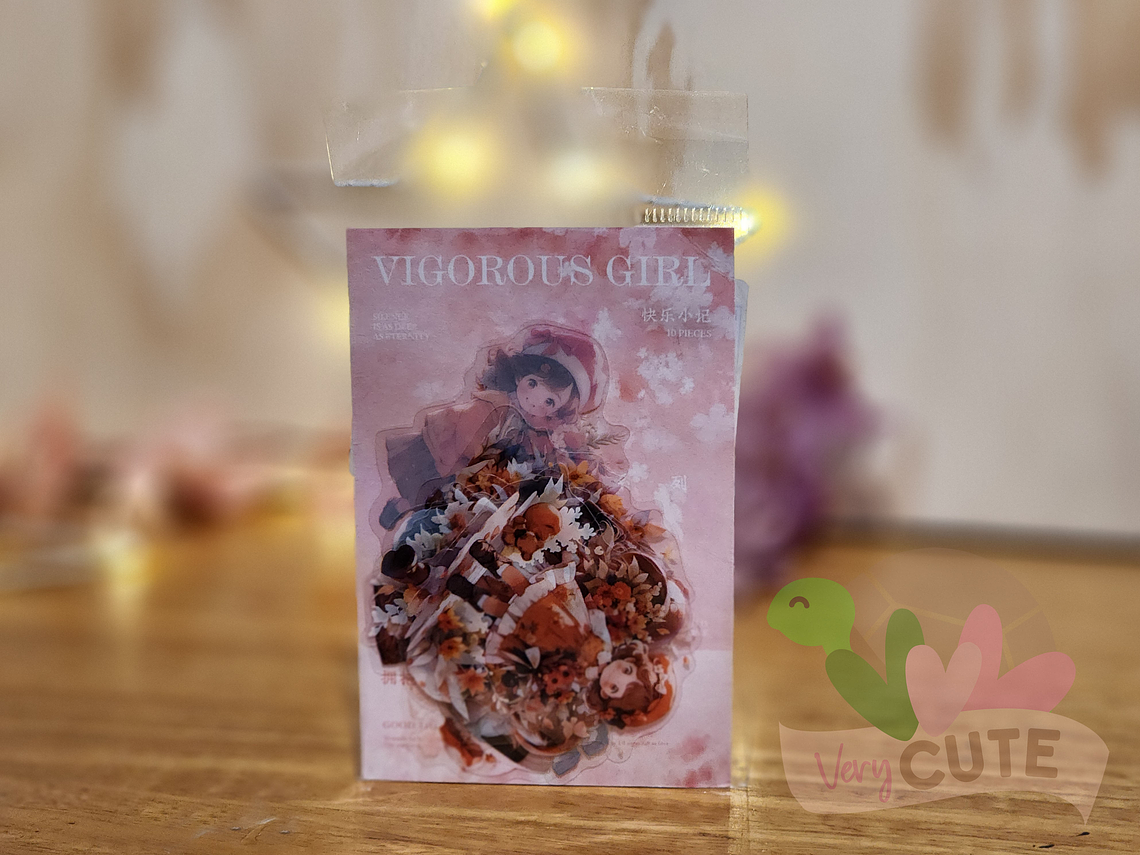 Stickers Vigorous Girl  1