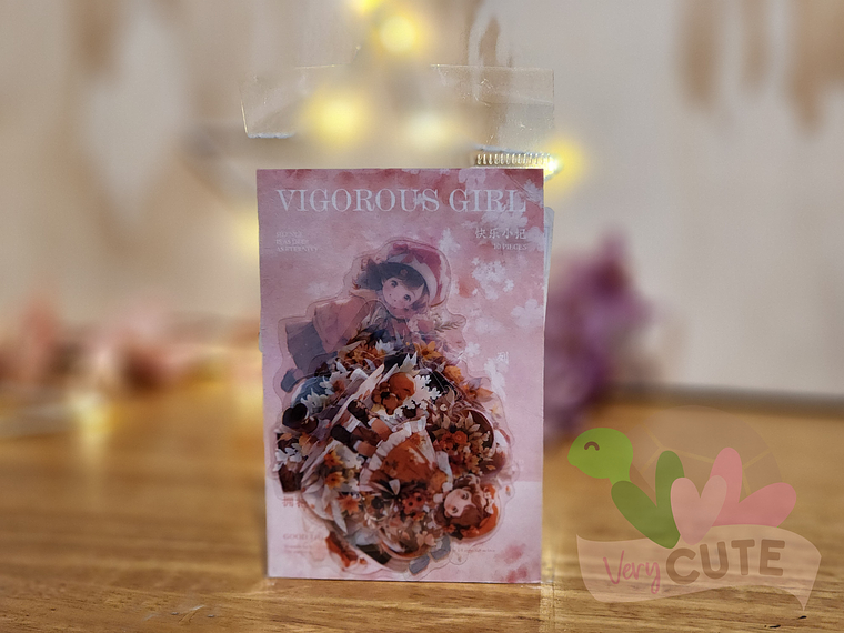 Stickers Vigorous Girl  1