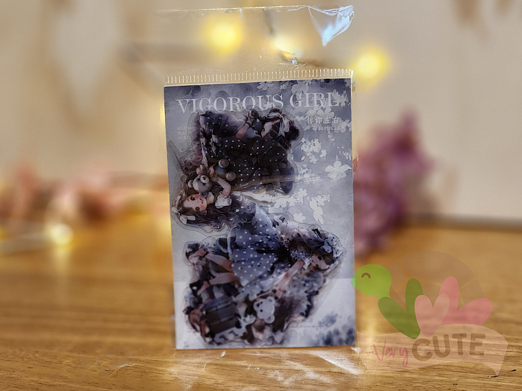 Stickers Vigorous Girl  3