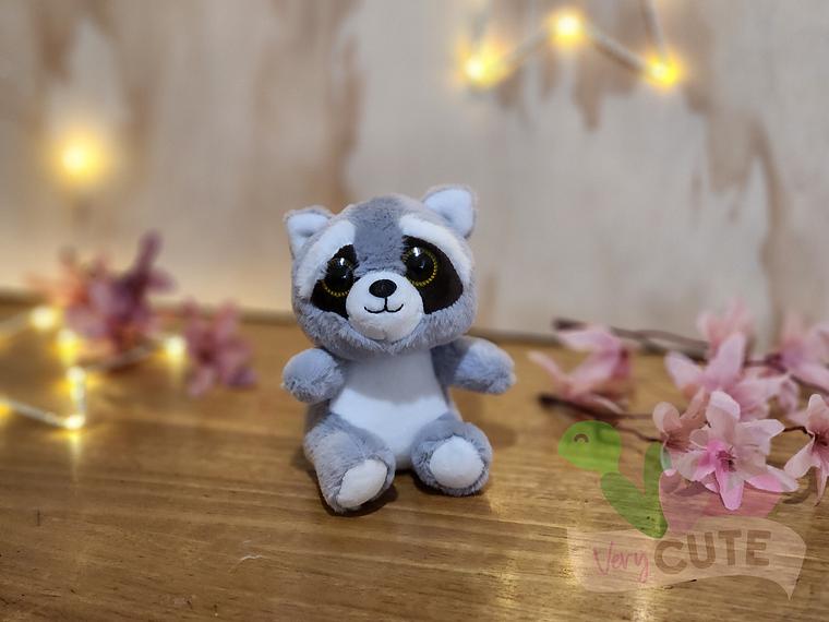 Llavero Mapache Peluche 3