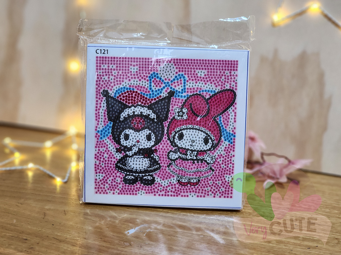 Set Pintura con Diamantes Con Marco - Kuromi 4