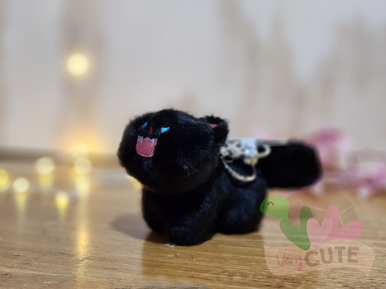 Llavero Peluche Gato Enojado 2