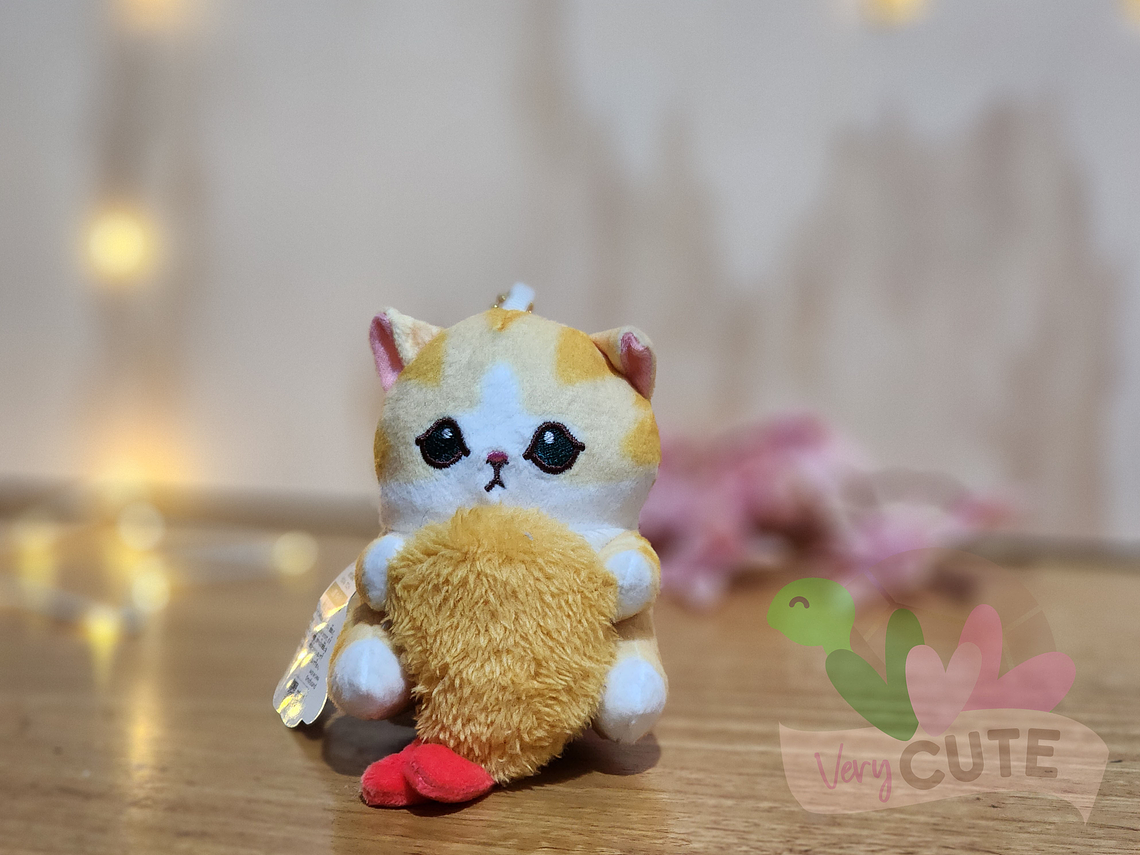  Llavero Peluche Gato Mofusand - Serie Comidas 2