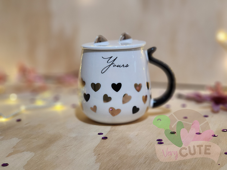 Tazón Corazón Orejas Gato 1