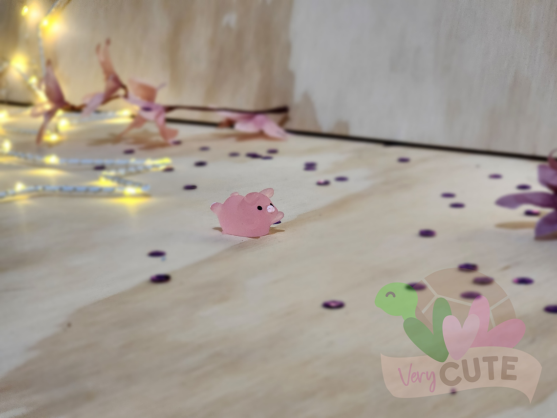  Figurita Cerdito Rosado 2