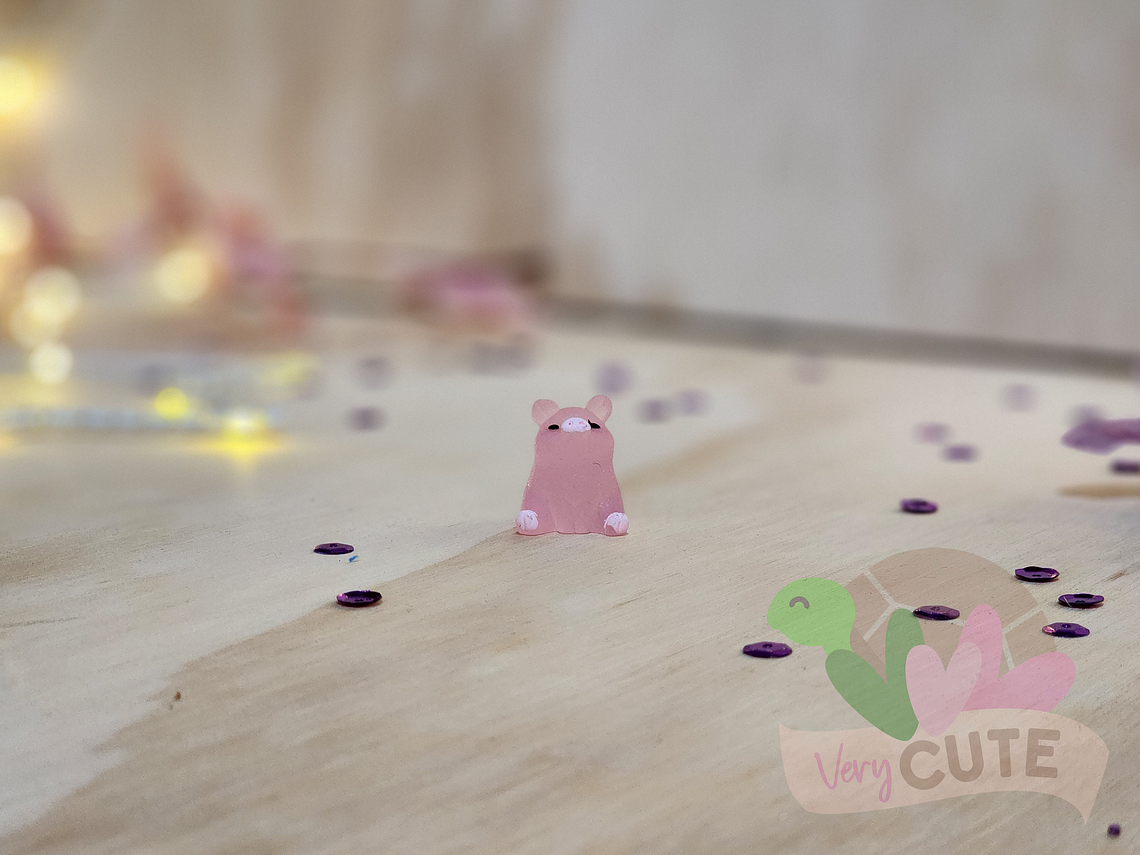  Figurita Cerdito Rosado 3