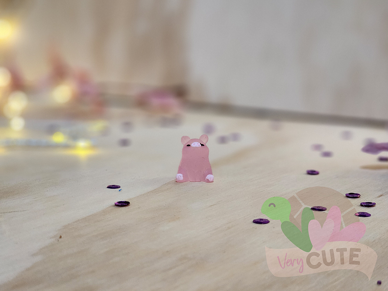  Figurita Cerdito Rosado 3