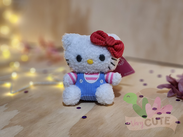 Mini Peluche Hello Kitty - Traje Rayas 1
