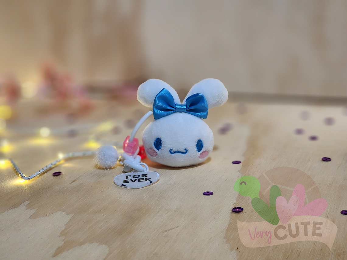 Llavero con Cabeza de Peluche - My Melody y Cinnamoroll 1