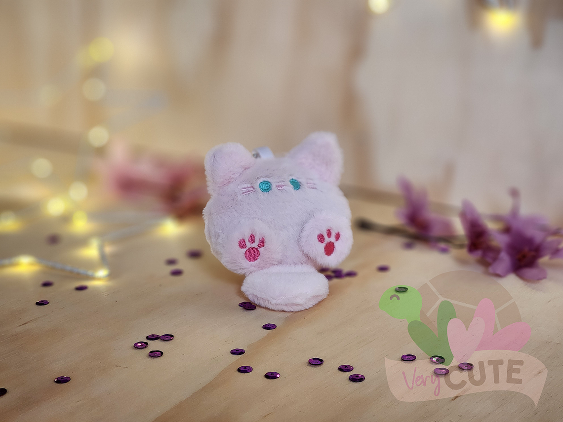  Llavero Gatito Esponjoso - Tamaño Pequeño 2