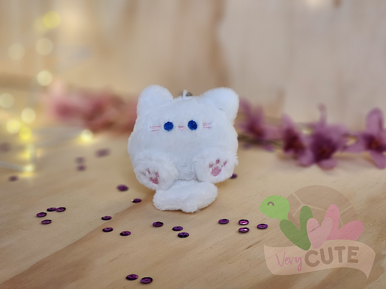  Llavero Gatito Esponjoso - Tamaño Pequeño 1