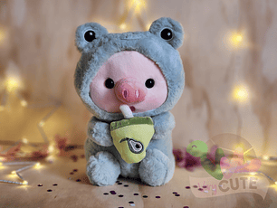 Peluche Chanchito Disfrazado de Ranita