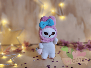 Llavero Peluche Gato Mofusand - My Melody 